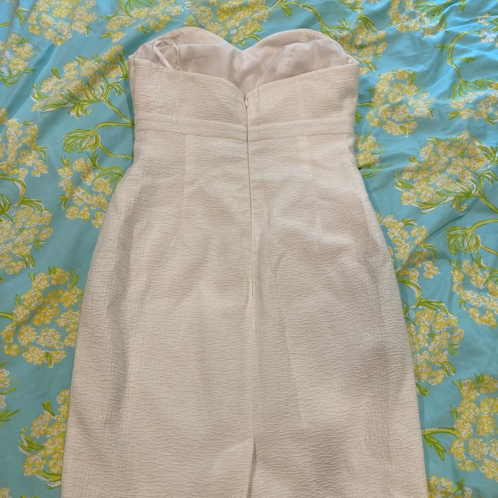 Ann Taylor strapless midi dress